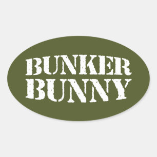 STICKER OVALE BUNKER BUNNY