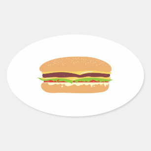 Sticker Ovale burger