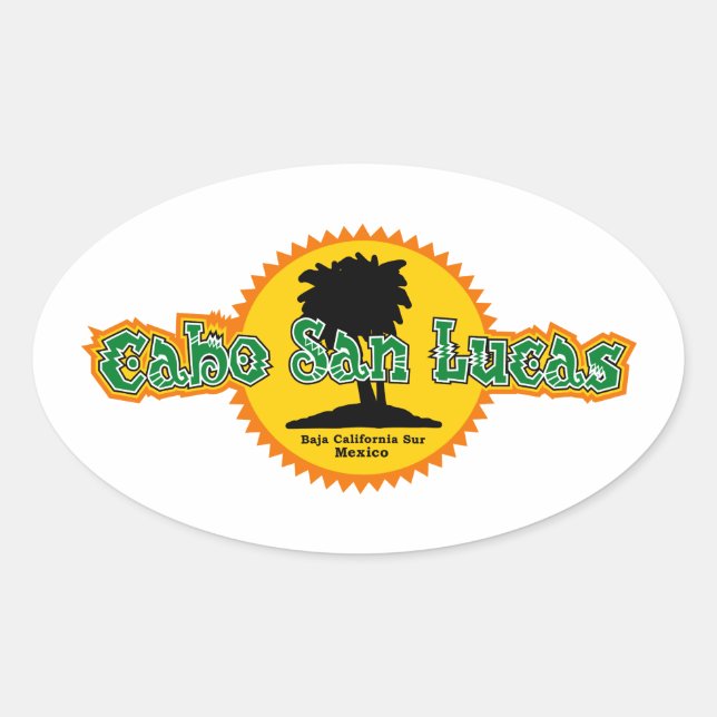 Sticker Ovale Cabo San Lucas Sun (Devant)