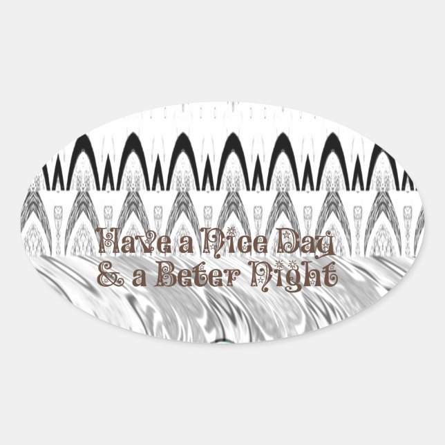 Sticker Ovale Cadeau de Fête de Fiançailles Impression d'Art (Devant)