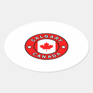 Sticker Ovale Calgary Canada
