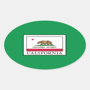 Sticker Ovale Californie