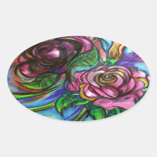 Sticker Ovale Calla Lillies