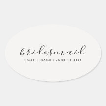 Calligraphie moderne Chic Bridesmaid Mariage