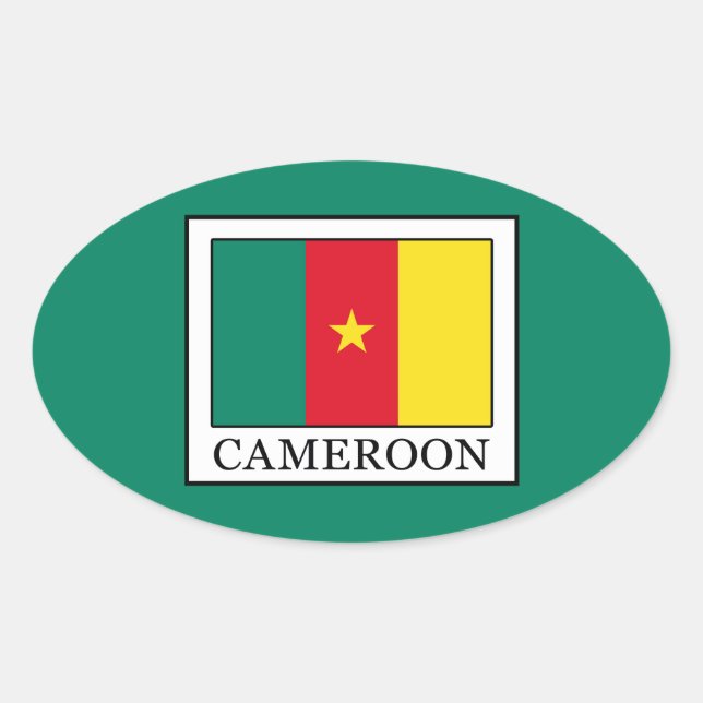 Sticker Ovale Cameroun (Devant)