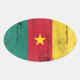 Sticker Ovale Cameroun