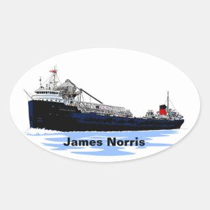 Sticker Ovale Camion-cargo des Grands Lacs James Norris