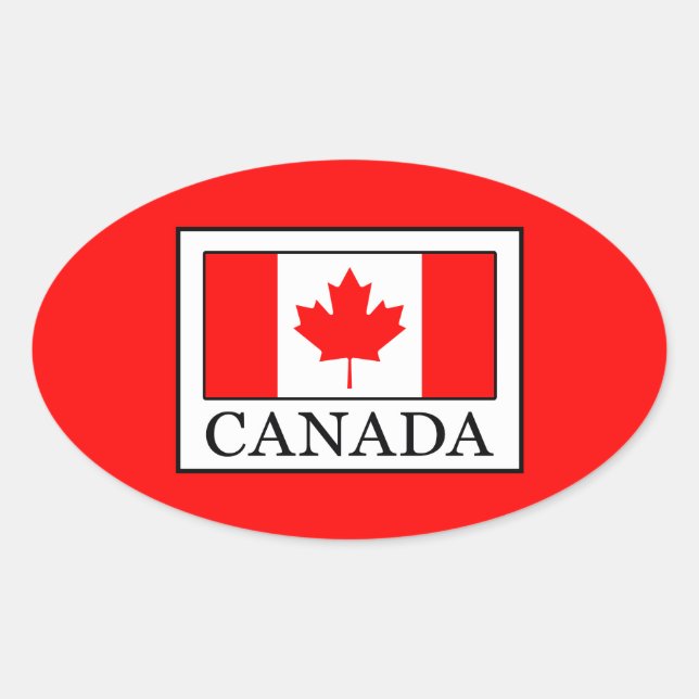 Sticker Ovale Canada (Devant)
