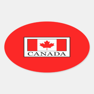 Sticker Ovale Canada
