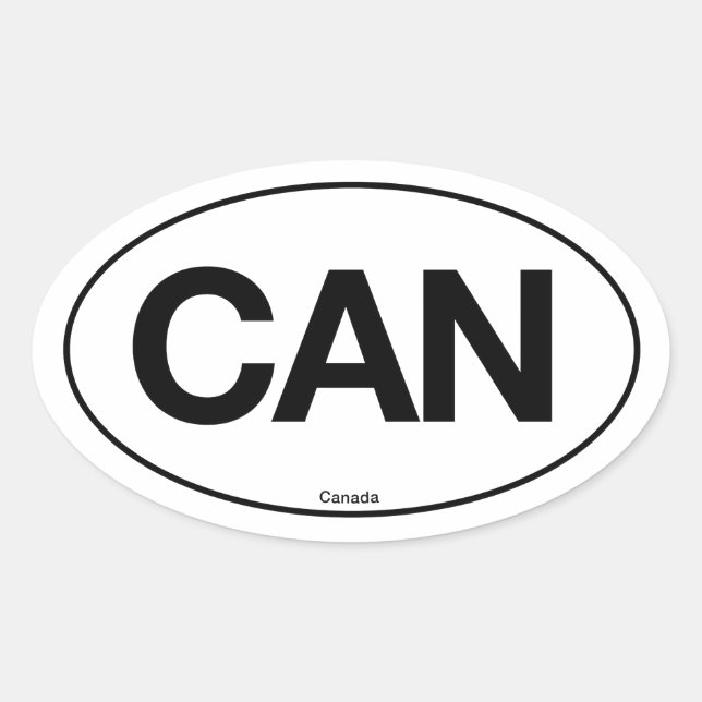 Sticker Ovale Canada Oval (Devant)