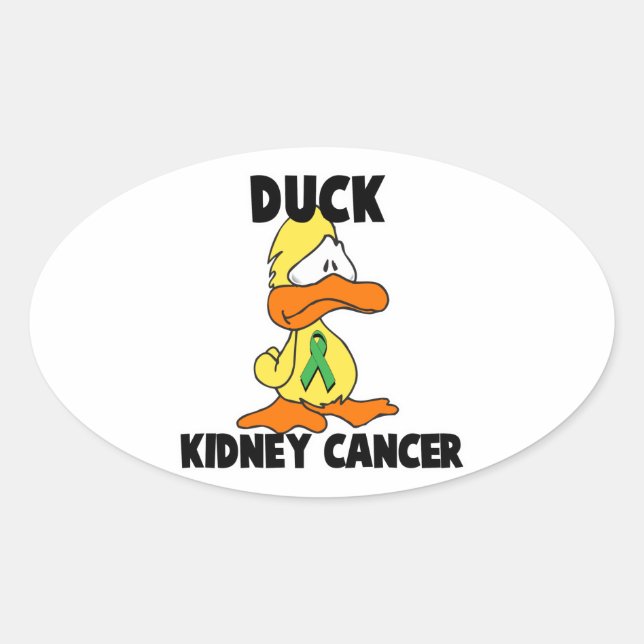 Sticker Ovale Cancer du canard (Devant)