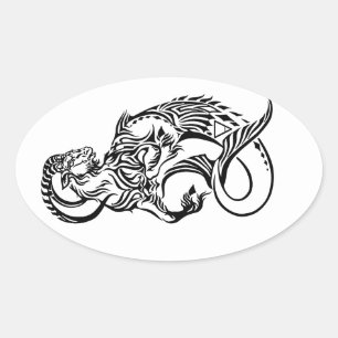 Sticker Ovale capricorne