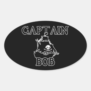 Sticker Ovale Capt Bob