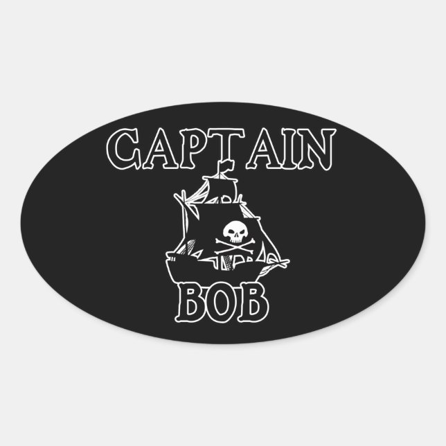 Sticker Ovale Capt Bob (Devant)