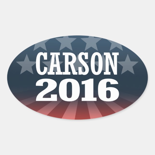 STICKER OVALE CARSON 2016 (Devant)