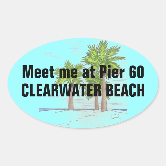 Sticker Ovale Cartes PIER 60 (4) (Devant)