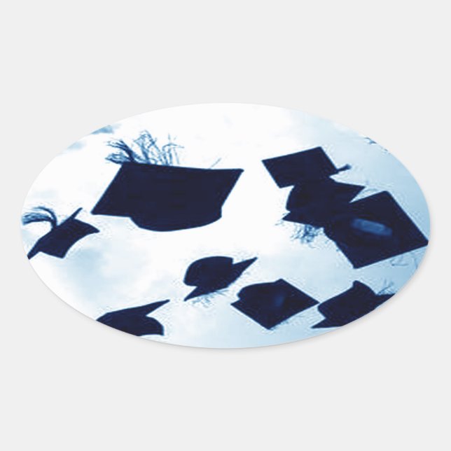 Sticker Ovale Casquette Toss Graduation (Devant)