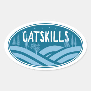 Sticker Ovale Catskill New York Outdoor