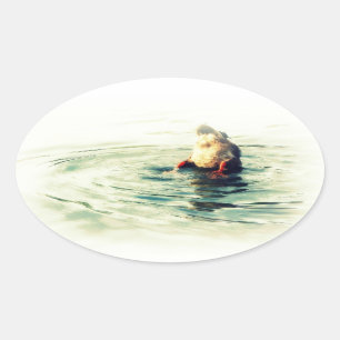 Sticker Ovale Ce finissez ! Penchez le bout