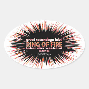 Sticker Ovale Cercle de feu 2016