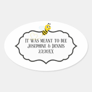 Sticker Ovale C'était censé être la Fête des mariées de la Faveu