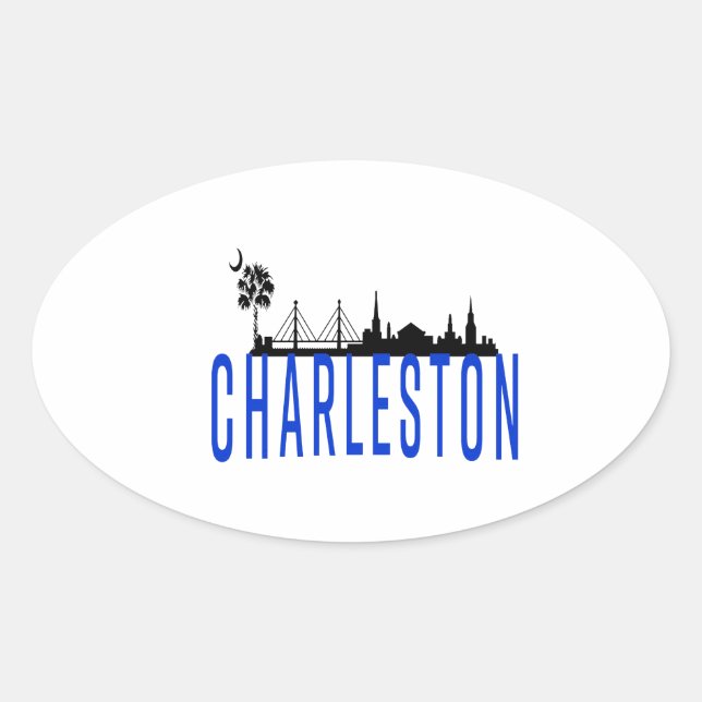 STICKER OVALE CHARLESTON MERVEILLEUX (Devant)