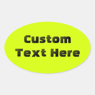 Sticker Ovale Chartreuse