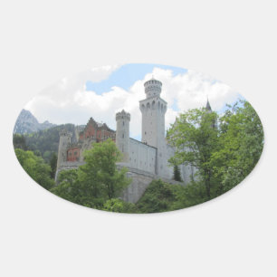 Sticker Ovale Château de Neuschwanstein - Allemagne