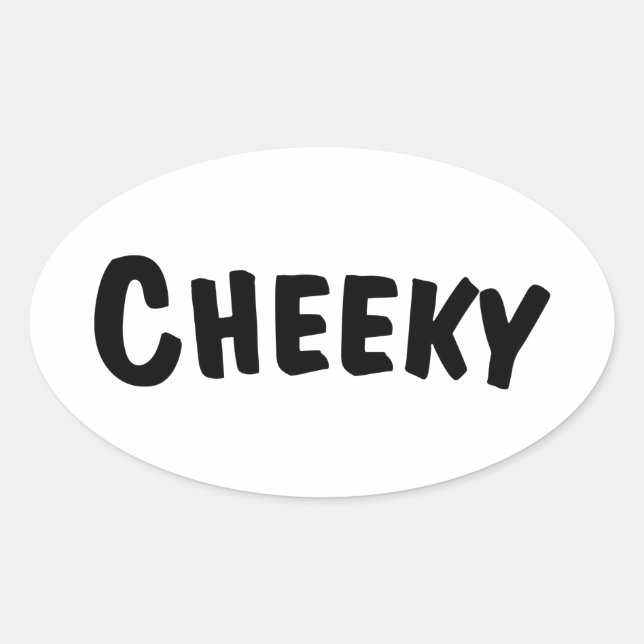 Sticker Ovale Cheeky (Devant)