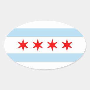 Sticker Ovale Chicago