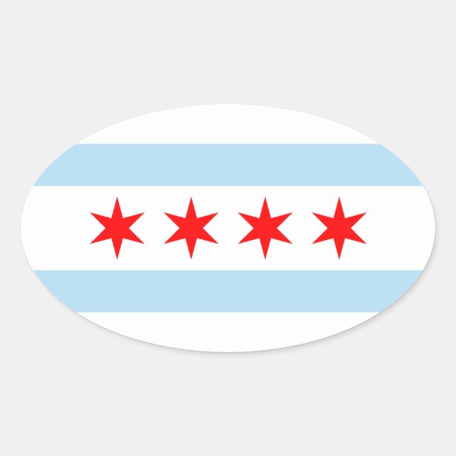 Sticker Ovale Chicago (Devant)