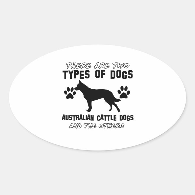 Sticker Ovale Chien de bétail australien.png (Devant)
