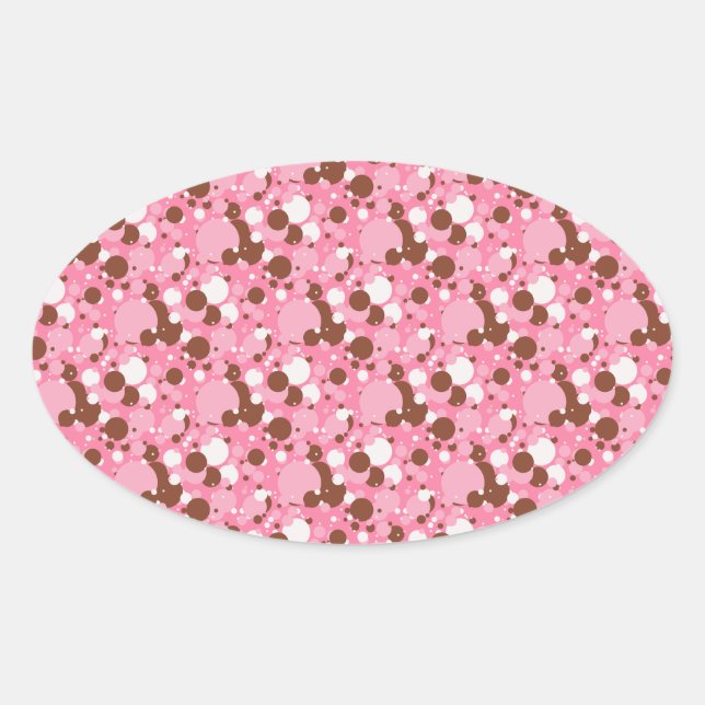 Sticker Ovale Chiffres napolitains 02 BÂTIMENTS rose OVAL foncé (Devant)