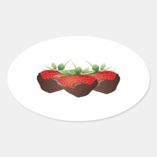Sticker Ovale Chocolat