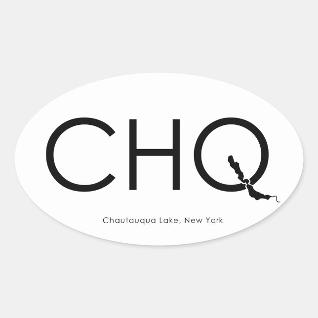 Sticker ovale CHQ (Devant)