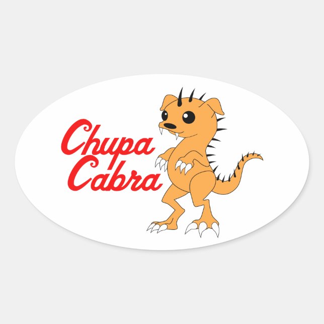 Sticker Ovale Chupacabra (Devant)