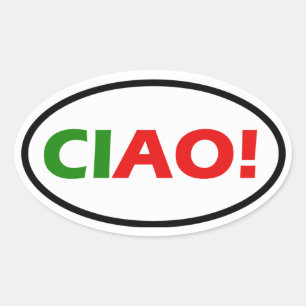 STICKER OVALE CIAO !