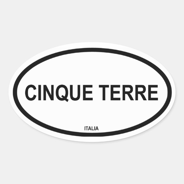 STICKER OVALE CINQUE TERRE (Devant)