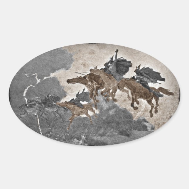 Sticker Ovale Circulation des Valkyries (Devant)