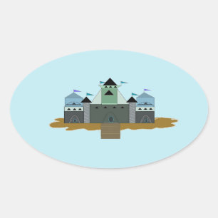 Sticker Ovale Citadelle Forteresse