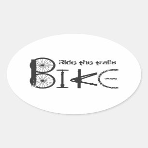 Sticker Ovale Citation Graffiti de vélo de piste