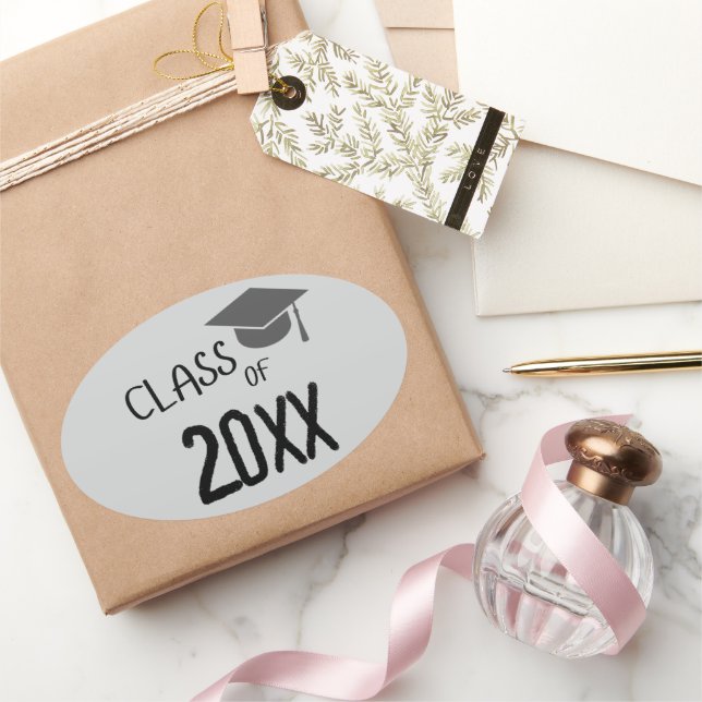 Sticker Ovale Class of 2025 Graduation (Cadeaux)