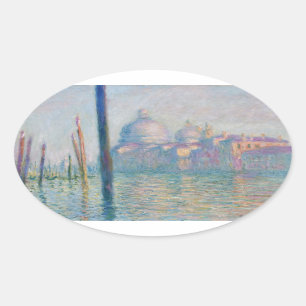 Sticker Ovale Claude Monet Grand Canal Venise Italie Voyage