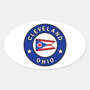 Sticker Ovale Cleveland Ohio