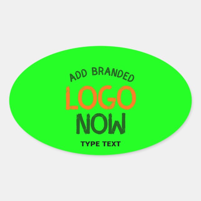 STICKER OVALE CLIENT CONTEMPORAIN PROPRE NEON VERT MODE (Devant)