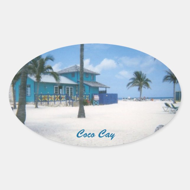 Sticker Ovale CocoCay (Devant)