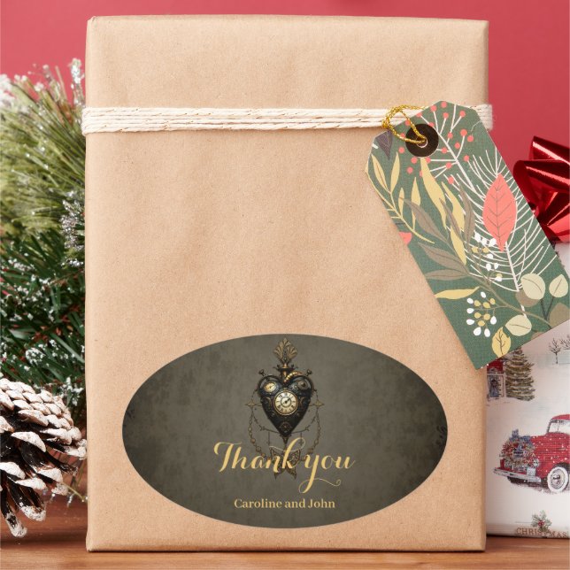 Sticker Ovale Coeur de vapeur, (vacances)