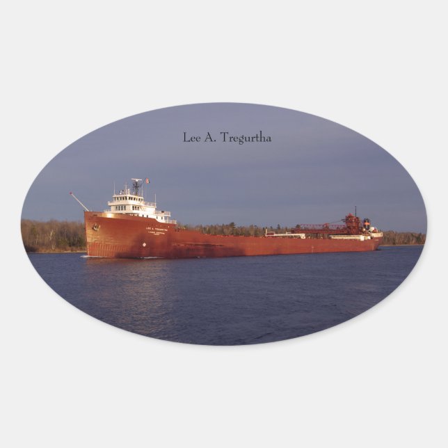 Sticker Ovale Collier Lee A. Tregurtha (Devant)