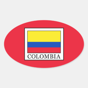 Sticker Ovale Colombie