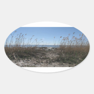 Sticker Ovale Colonial Beach 1